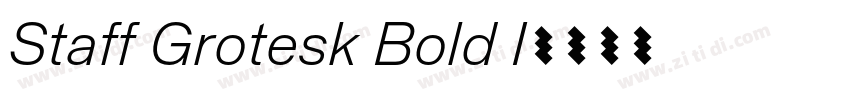Staff Grotesk Bold I字体转换 Staff Grotesk Bold I字体转换